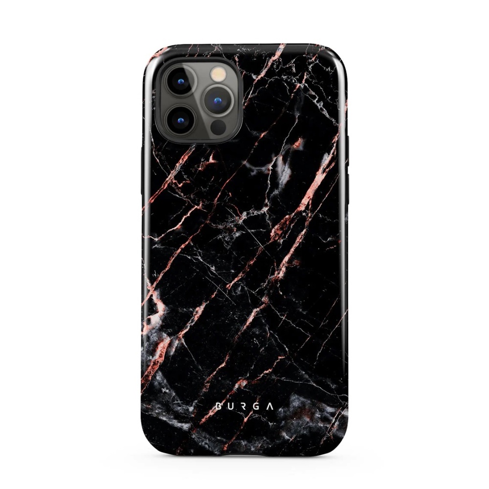 Burga Rose Gold Marble iPhone 12 and 12 pro Phone Case